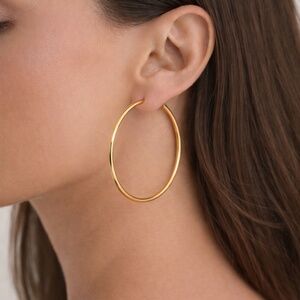 Gold Plated  Hoops